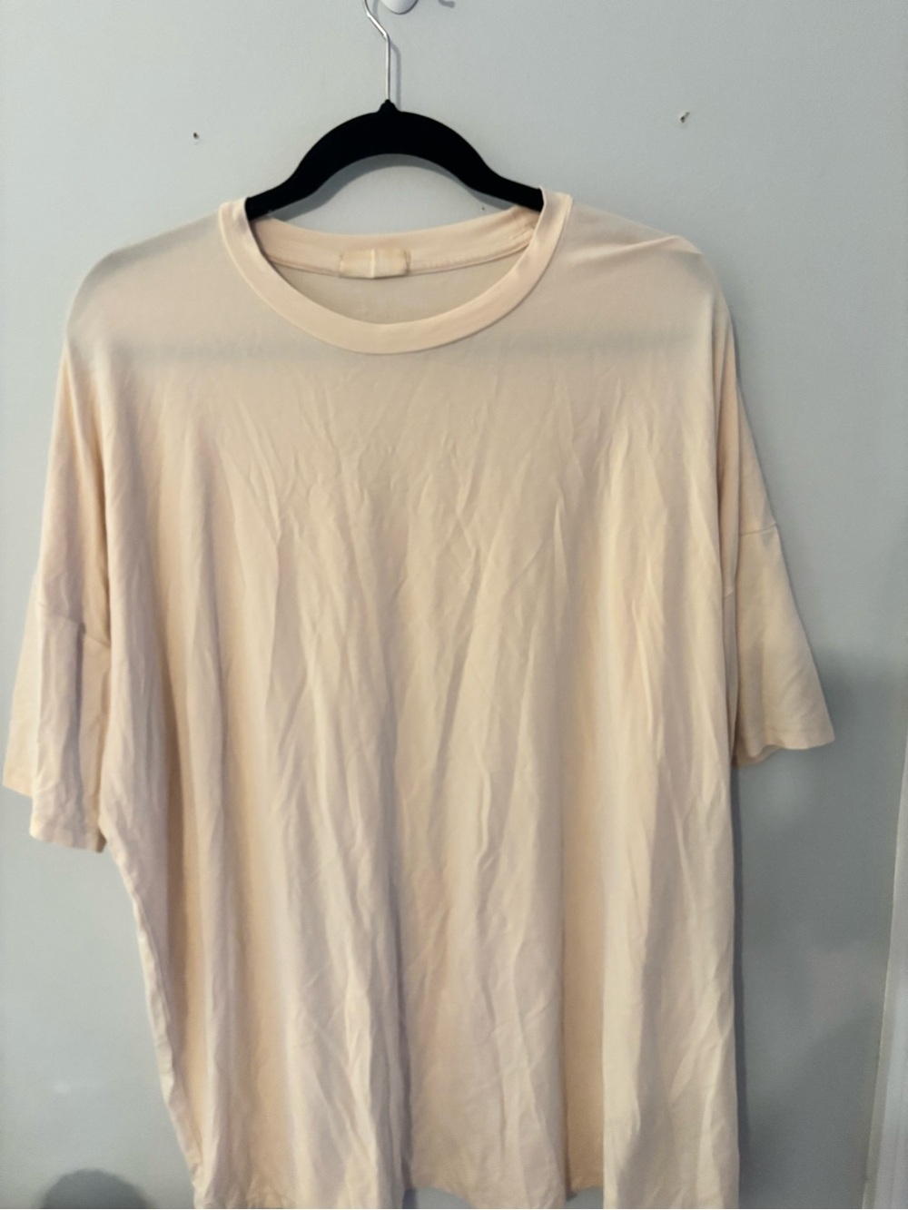 nuuds Cream Short Sleeve Crewneck T-Shirt